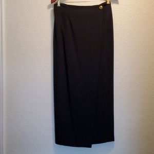 The Limited Vintage Black Wrap Skirt Sz 8